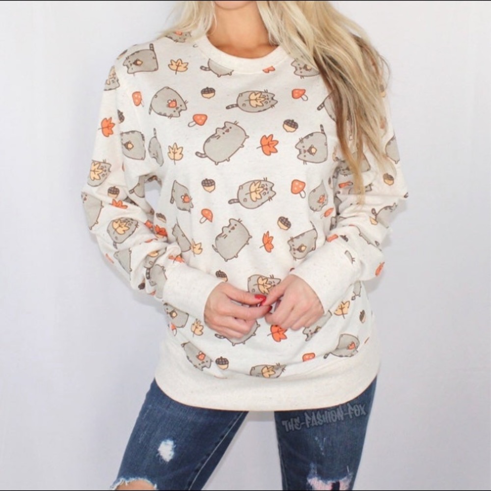 Pusheen Cat Cozy Autumn Crewneck